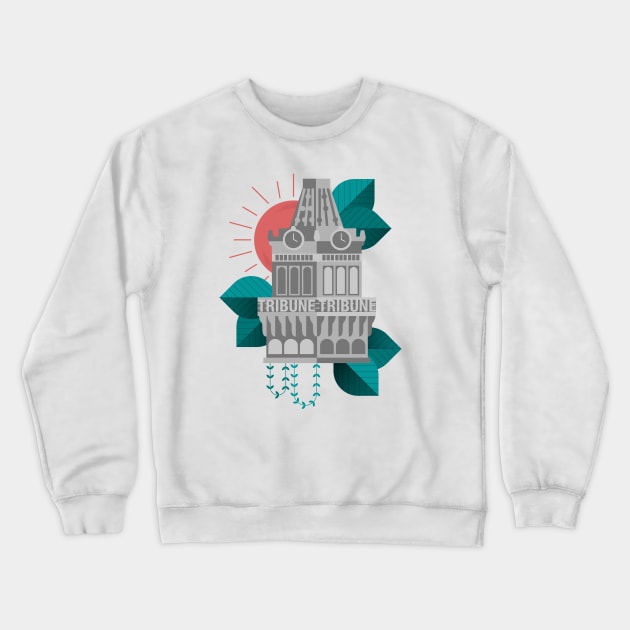 Oakland Tribune Tower Crewneck Sweatshirt by Holt510